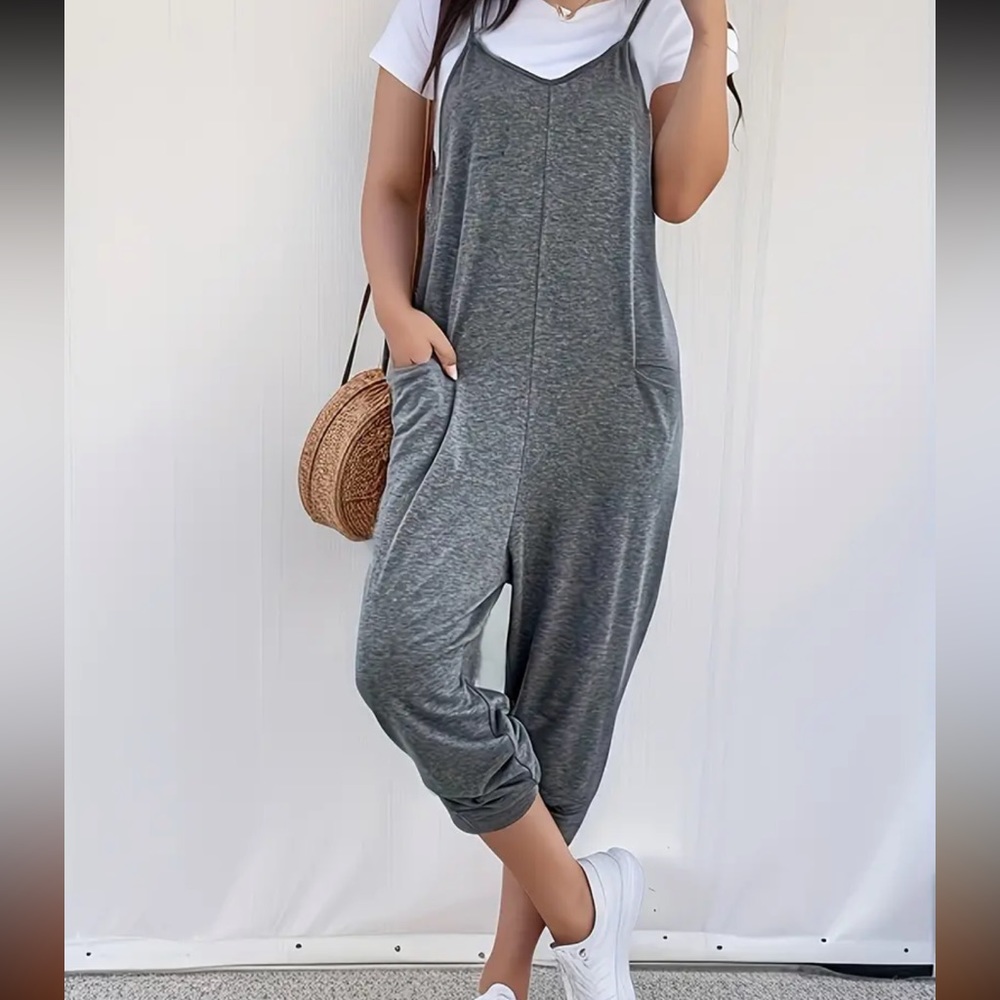 GRAY JUMPSUIT ROMPER